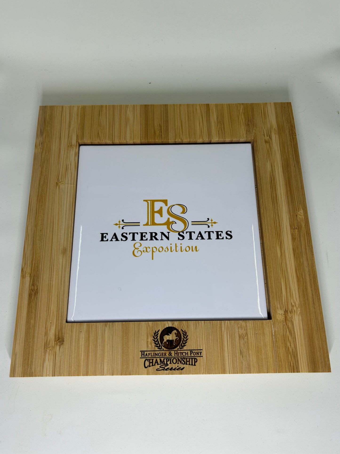 Bamboo Trivet With Ceramic Tile
