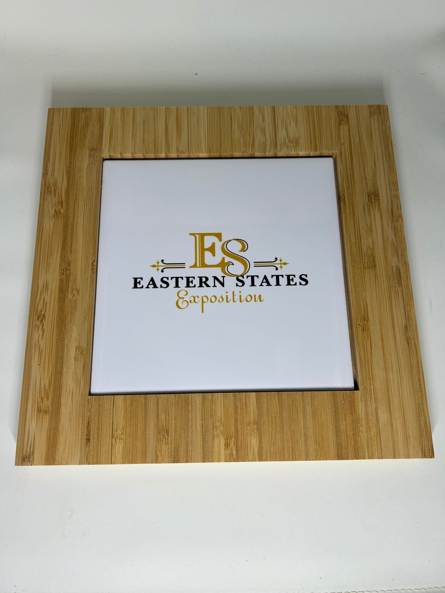 Bamboo Trivet With Ceramic Tile